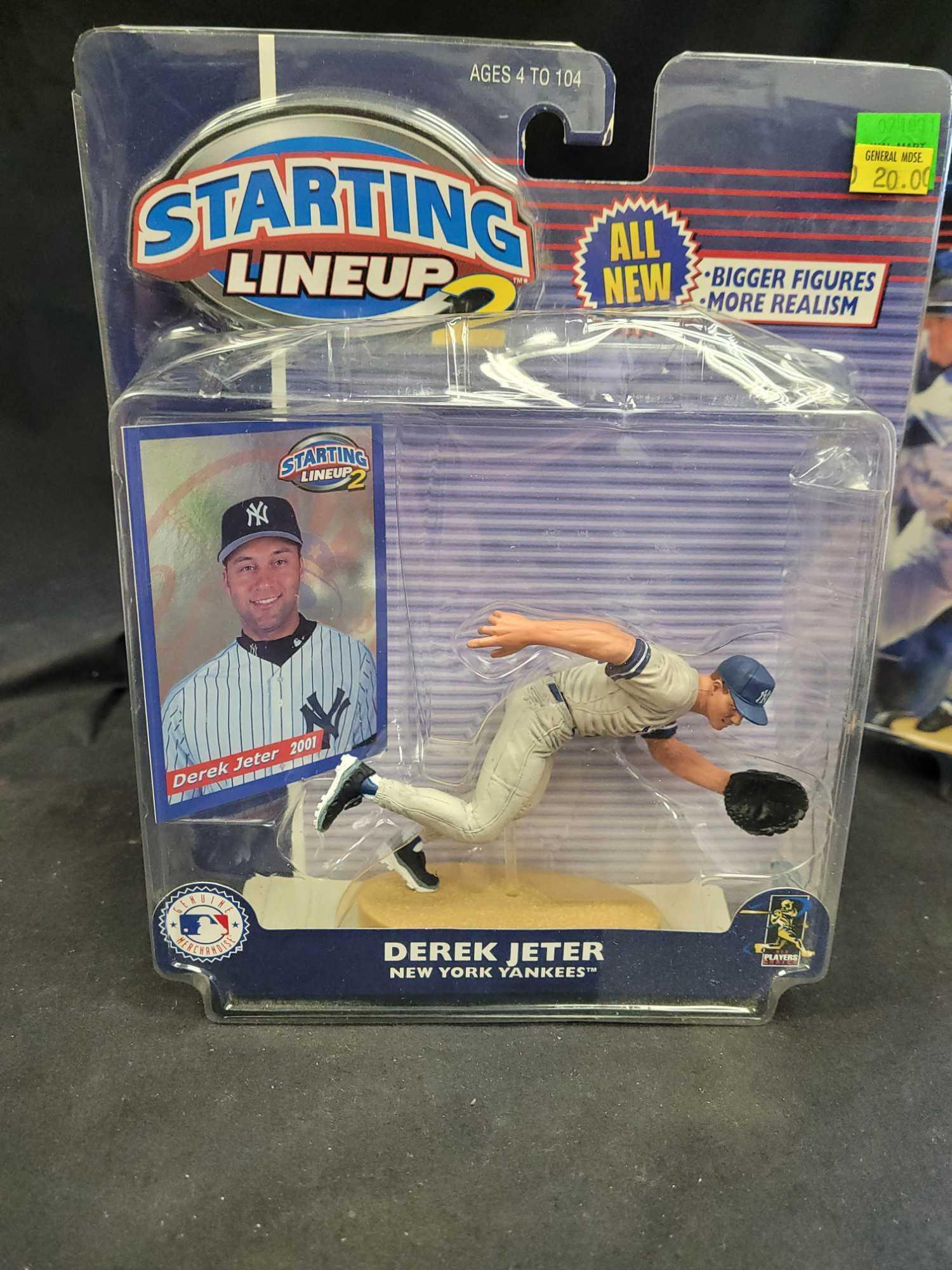 Starting lineup baseball figures 3 players