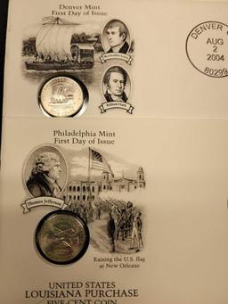 10 5 cent coin mint Issued Philadelphia and Denver 2004 1st day issued