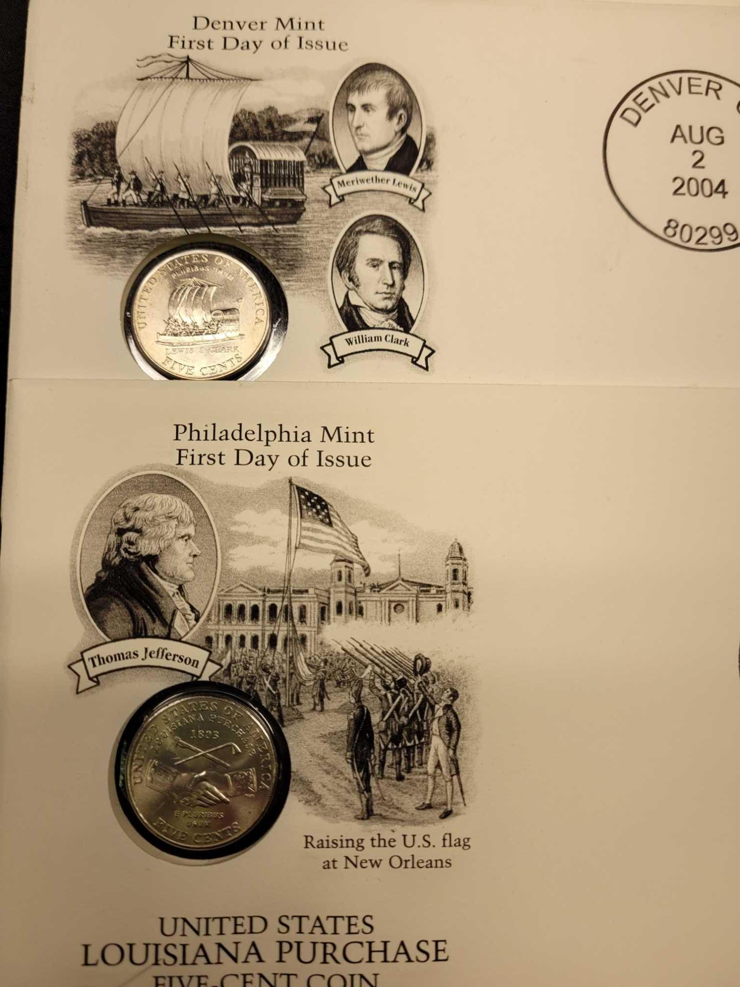 10 5 cent coin mint Issued Philadelphia and Denver 2004 1st day issued