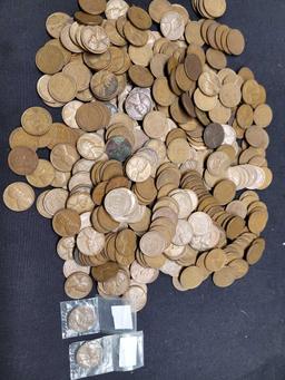 Wheat penny's different dates 1940's-1950's