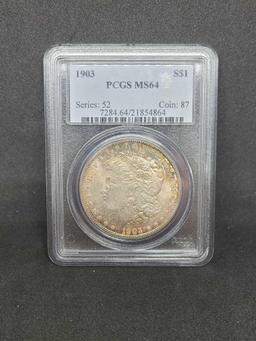 1903 Morgan silver dollar MS64 PCGS Frosty coin