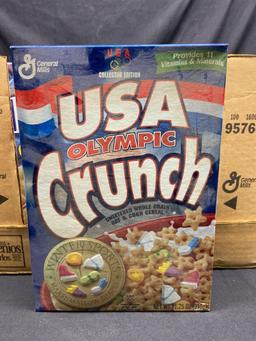 Box of USA Olympic crunch and Millennios
