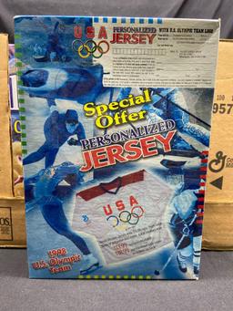 Box of USA Olympic crunch and Millennios