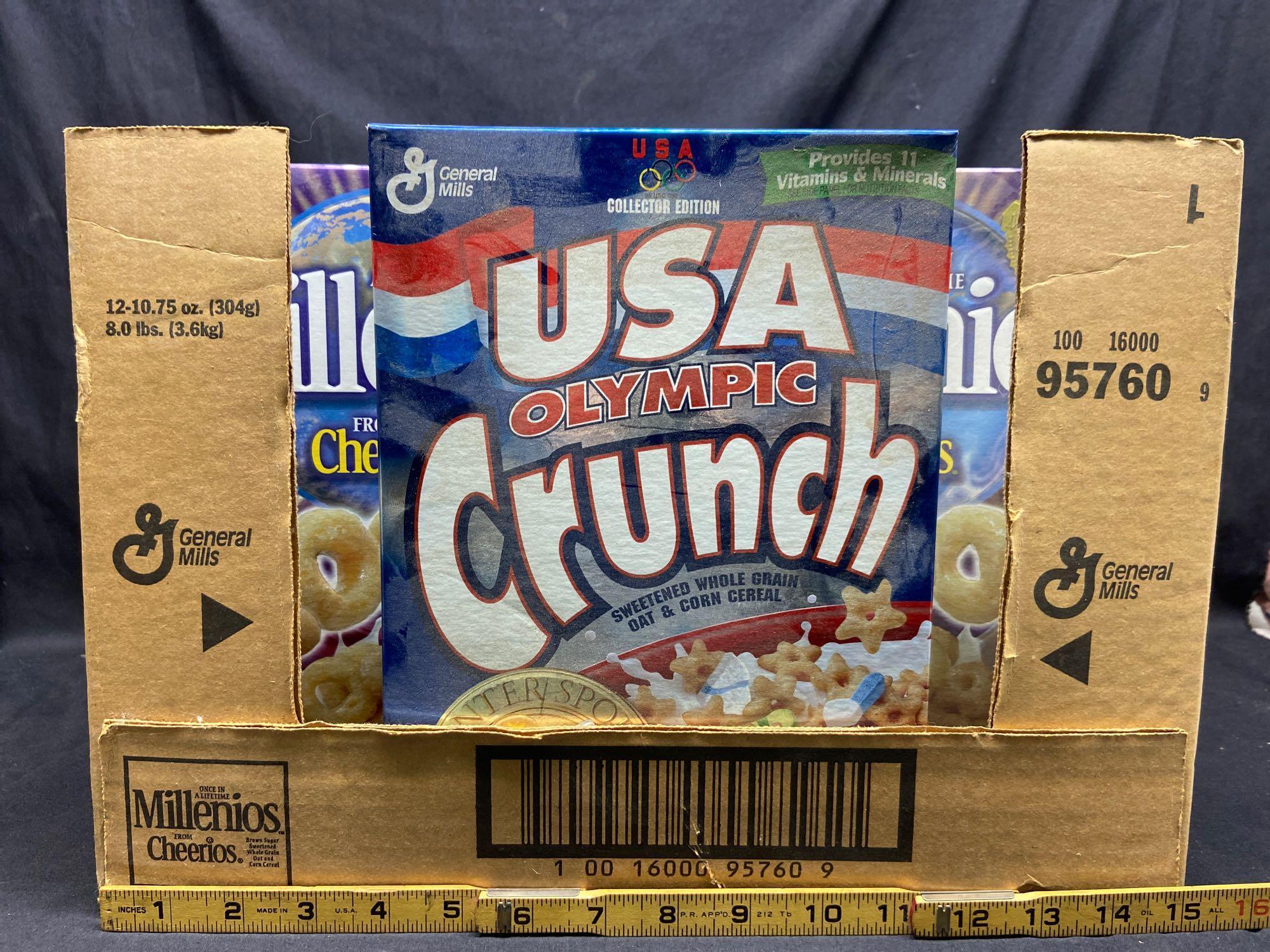 Box of USA Olympic crunch and Millennios