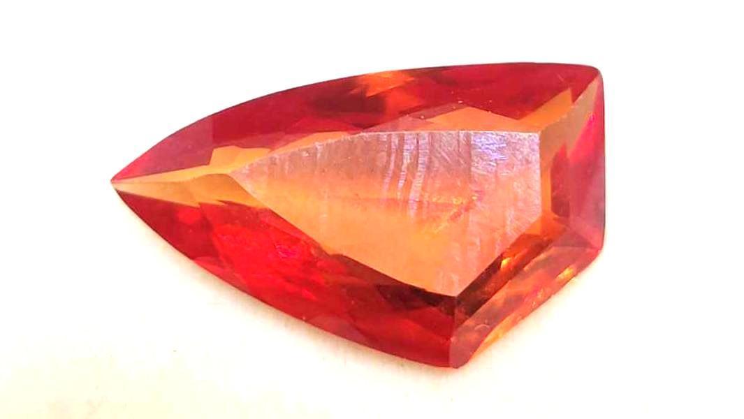 Orange Sapphire 8.30ct Gem Stone Beautiful Arrowhead Cut