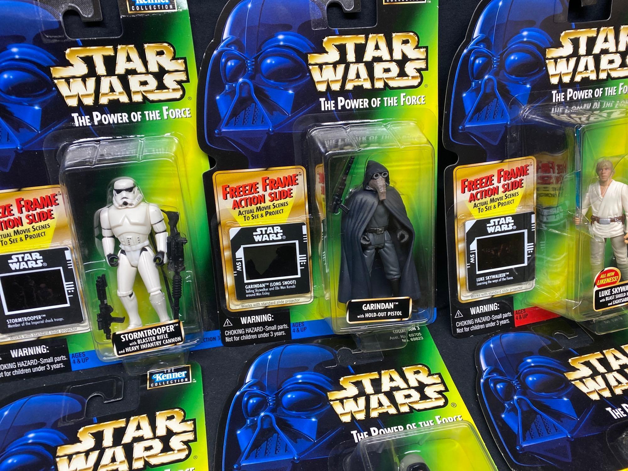 18 Star Wars action figures 1996 Power Of The Force, Hasbro And More