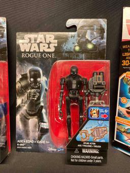 Rogue One Stormtrooper, K-2SO, Kanan Idade, Animated Durge Action Figures. Force Link