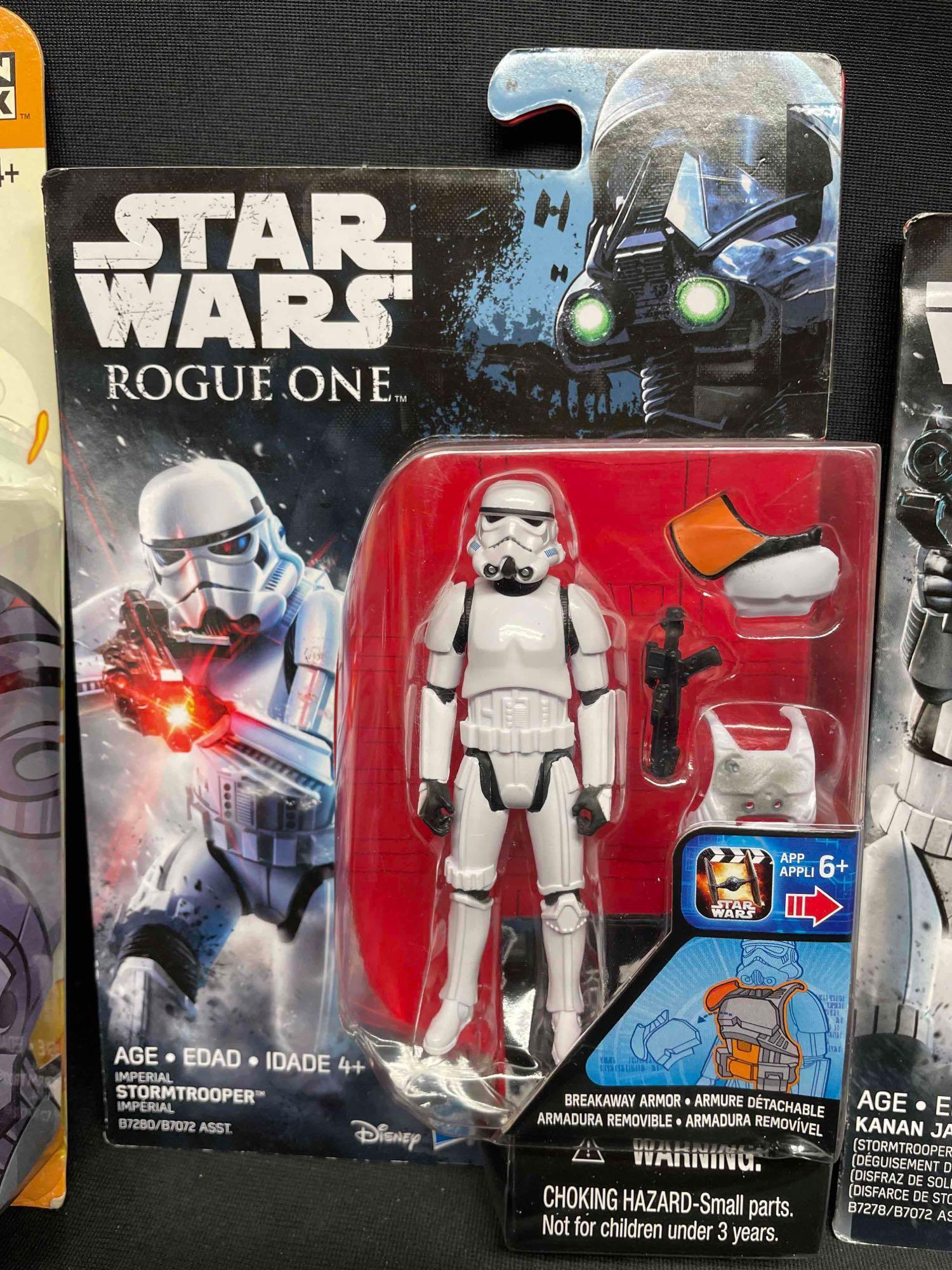 Rogue One Stormtrooper, K-2SO, Kanan Idade, Animated Durge Action Figures. Force Link