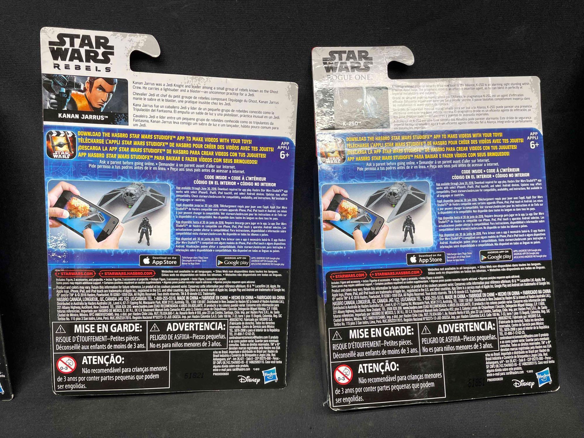 Rogue One Stormtrooper, K-2SO, Kanan Idade, Animated Durge Action Figures. Force Link