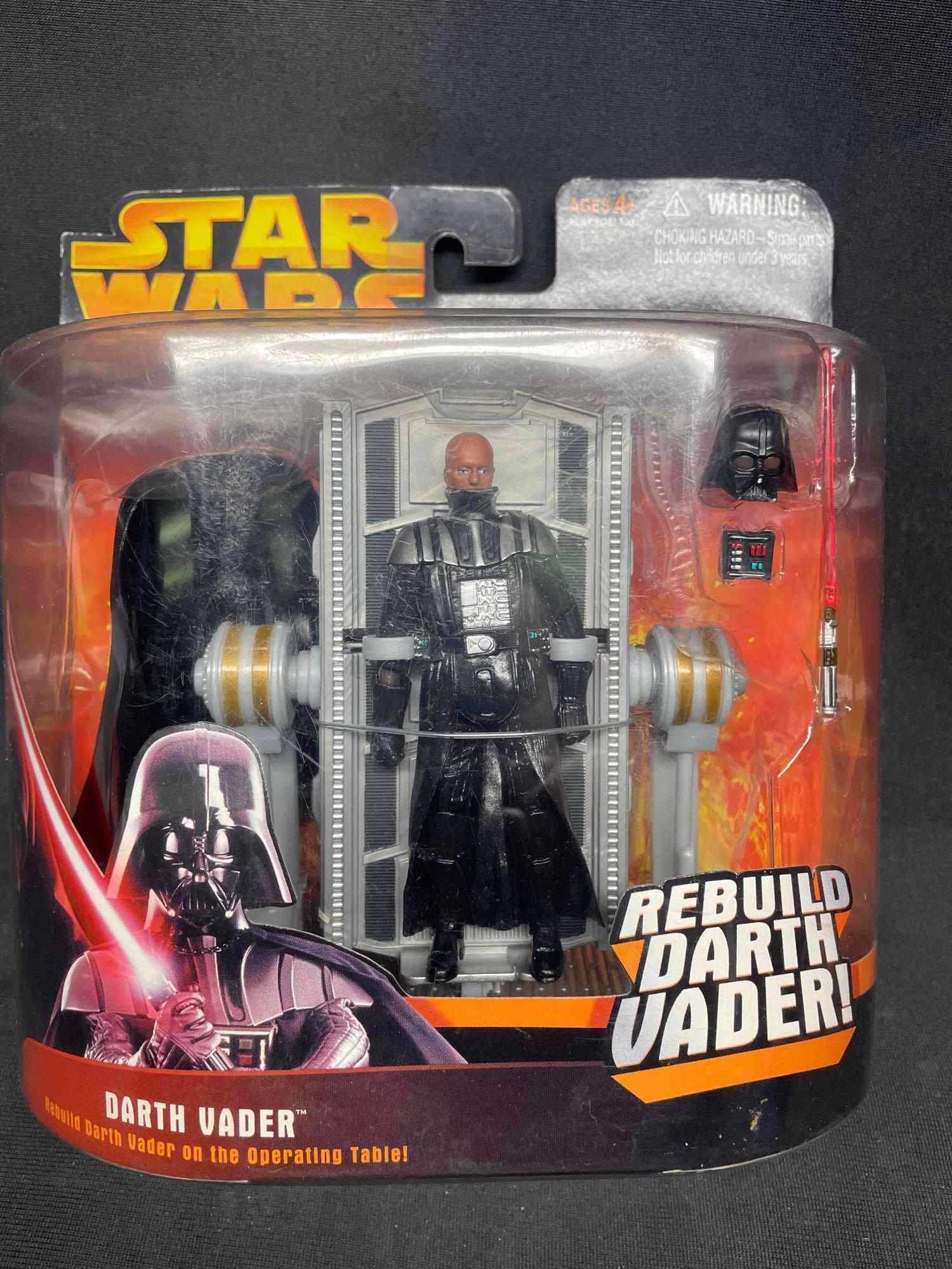 Revenge of the Sith 3 3/4 Inch Deluxe Action Figures. Stass Allie, Darth Vader and General Grievous