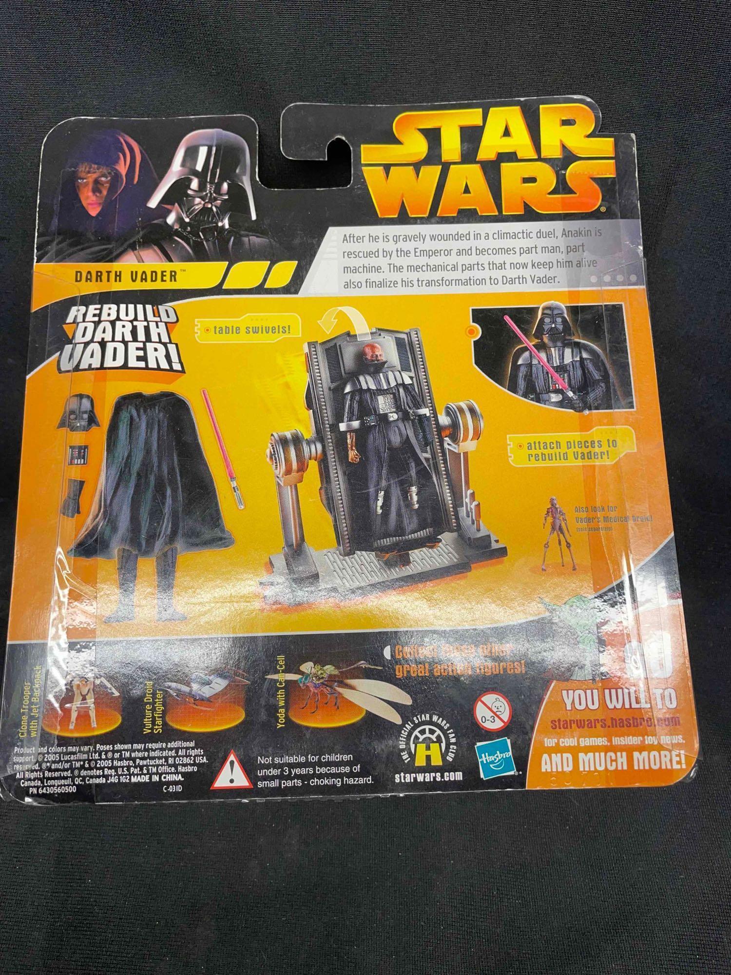 Revenge of the Sith 3 3/4 Inch Deluxe Action Figures. Stass Allie, Darth Vader and General Grievous