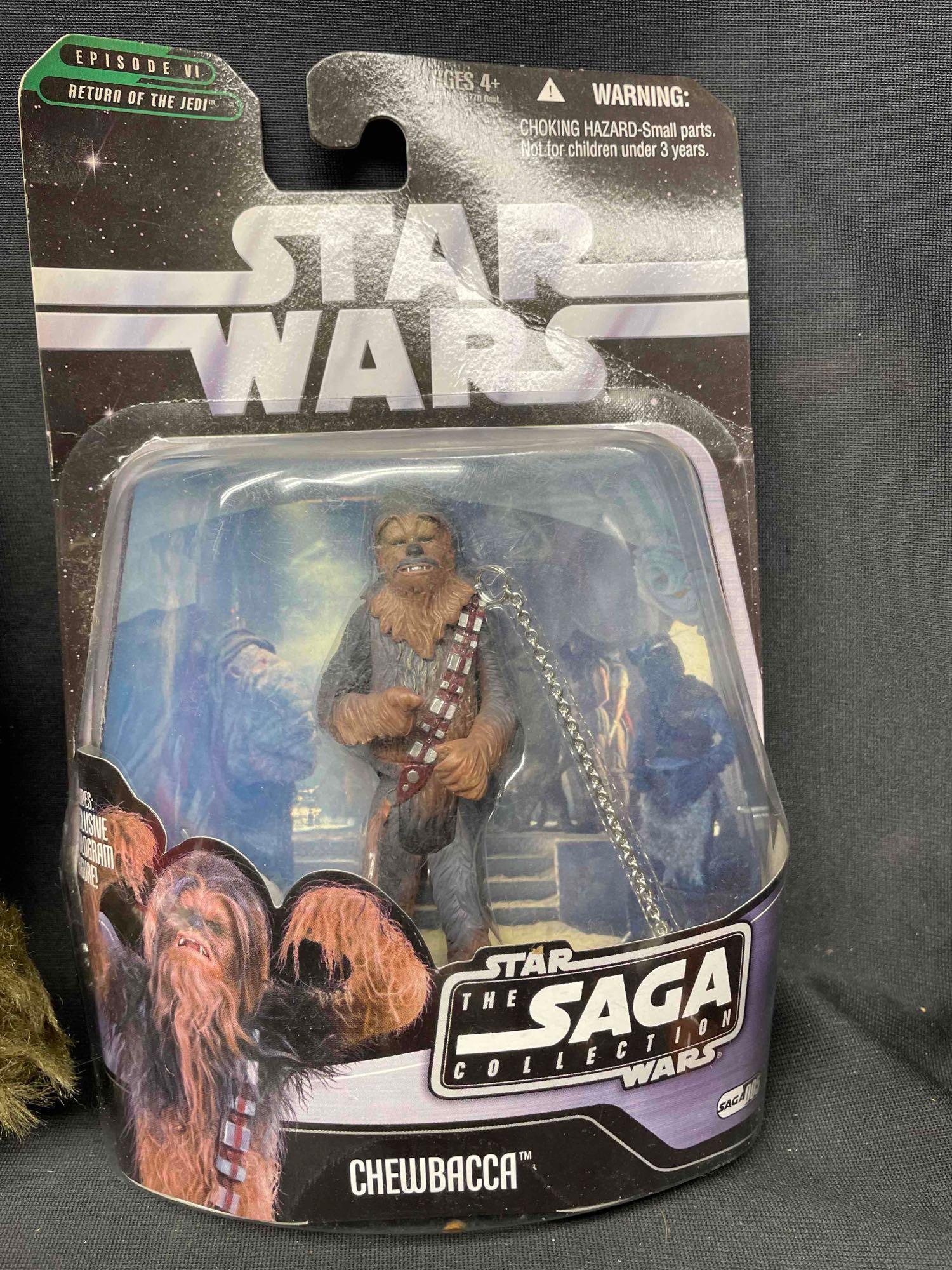 Chewbacca Collectibles Lot. Poptaters, Action Figure, Glasses, Keychains, Cat Toy etc