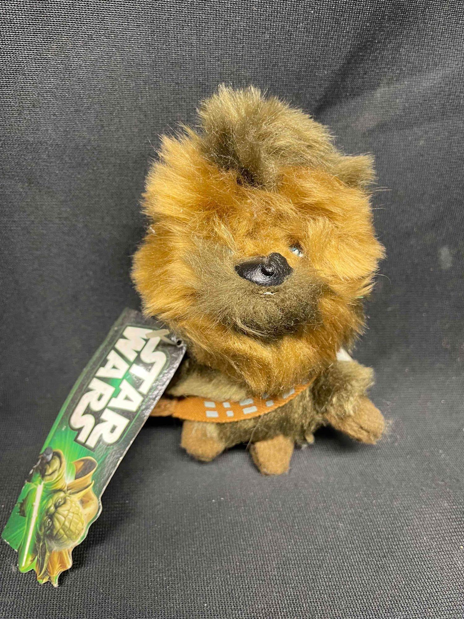 Chewbacca Collectibles Lot. Poptaters, Action Figure, Glasses, Keychains, Cat Toy etc