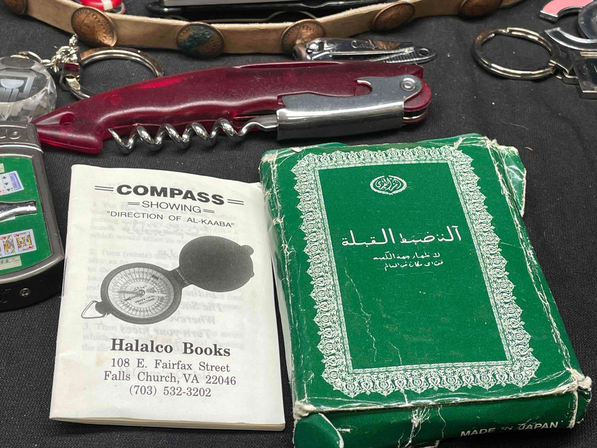 Mixed Goods Lot. Pocket Knives, Keychains, Key FOBS, more