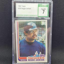 CSG 7 1982 Topps #300 Reggie Jackson baseball card