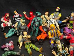 Huge Lot of Vintage GI Joe Action Figures 1980s Hasbro