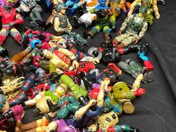 Huge Lot of Vintage GI Joe Action Figures 1980s Hasbro