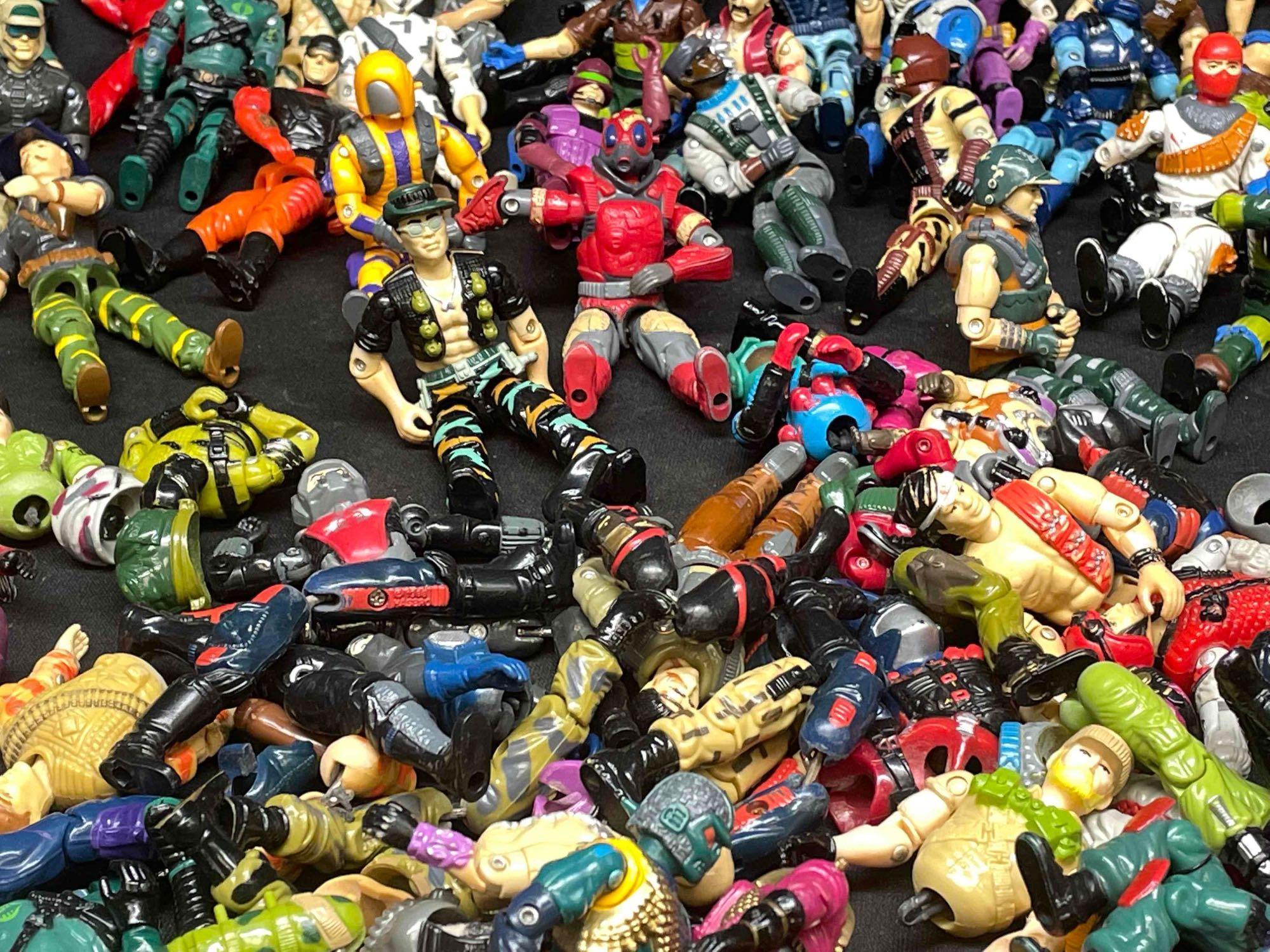 Huge Lot of Vintage GI Joe Action Figures 1980s Hasbro