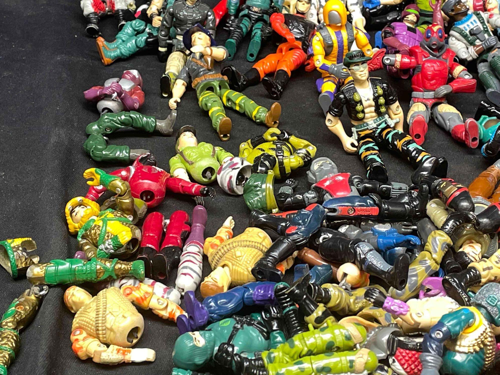 Huge Lot of Vintage GI Joe Action Figures 1980s Hasbro