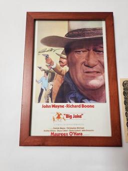Signed Big Jake Poster COA by Patrick Wayne 19x13in