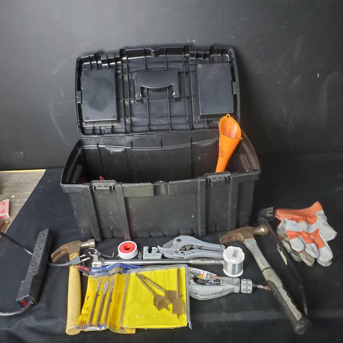 Husky toolbox with contents