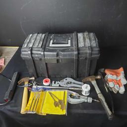 Husky toolbox with contents