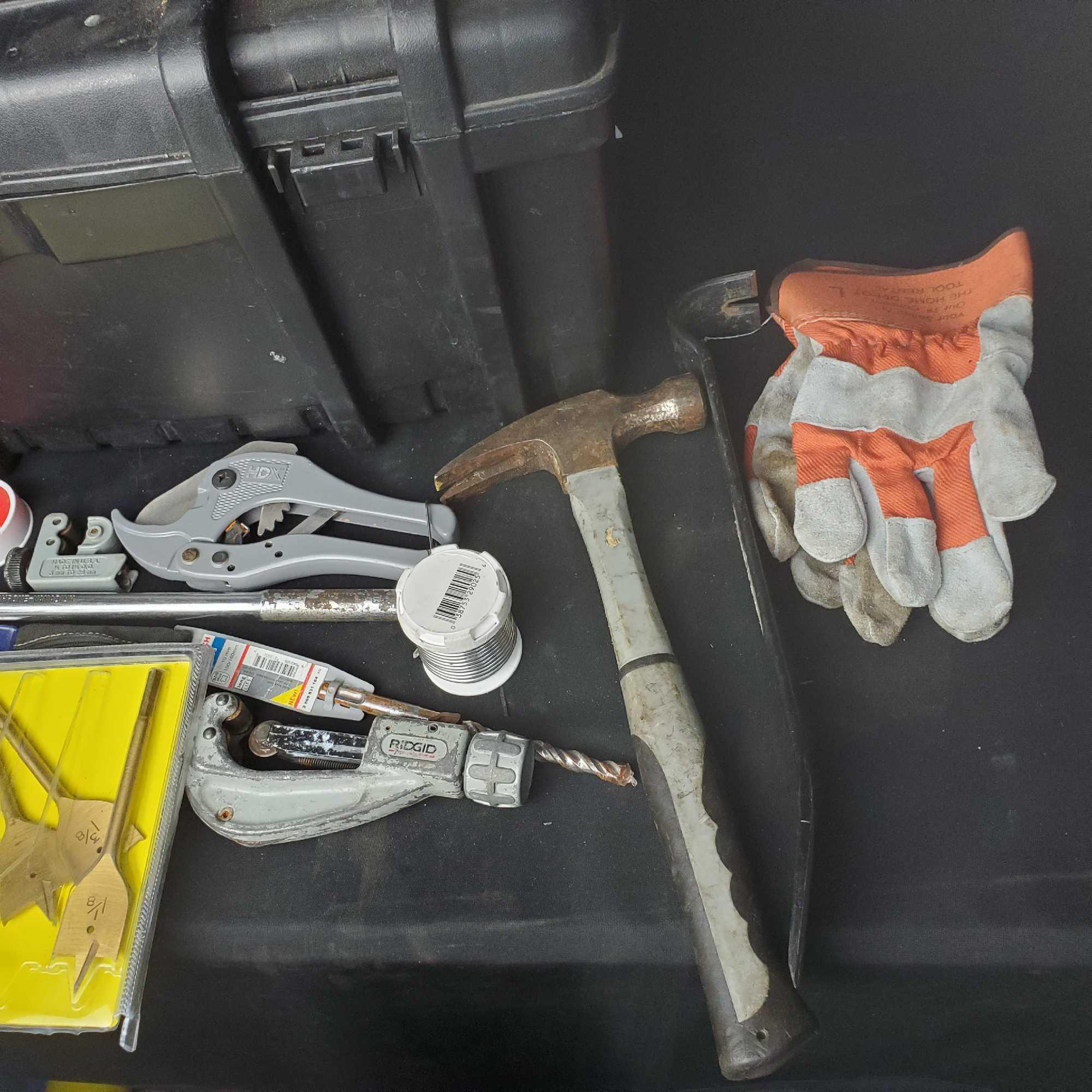 Husky toolbox with contents
