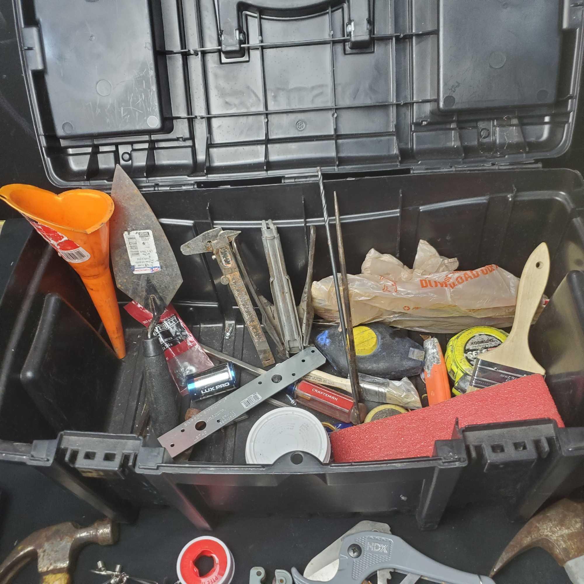 Husky toolbox with contents