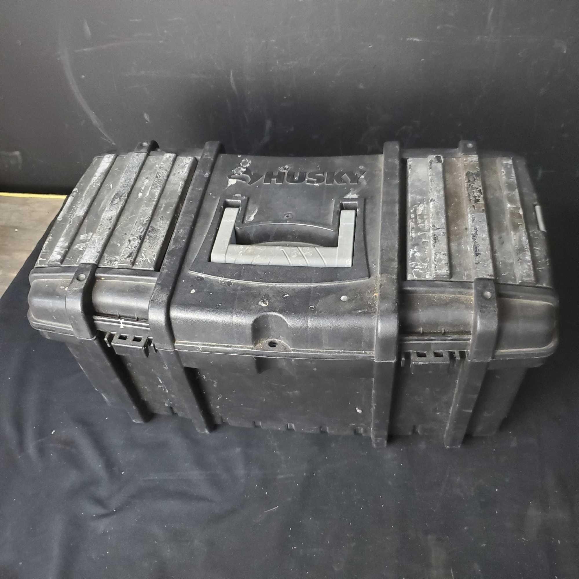 Husky toolbox with contents