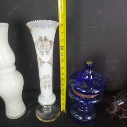 vintage vases bottles and figurines