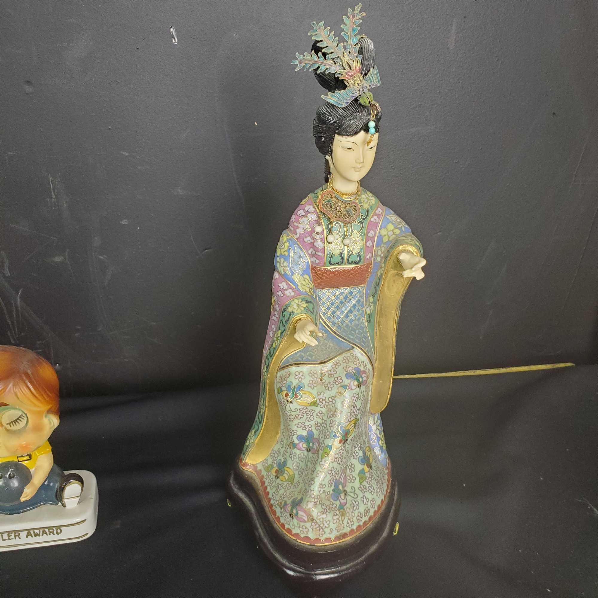 vintage vases bottles and figurines
