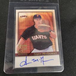 2 signed baseball cards Sean McGowna and Jason Hart