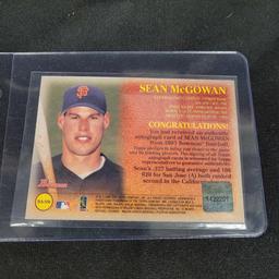 2 signed baseball cards Sean McGowna and Jason Hart