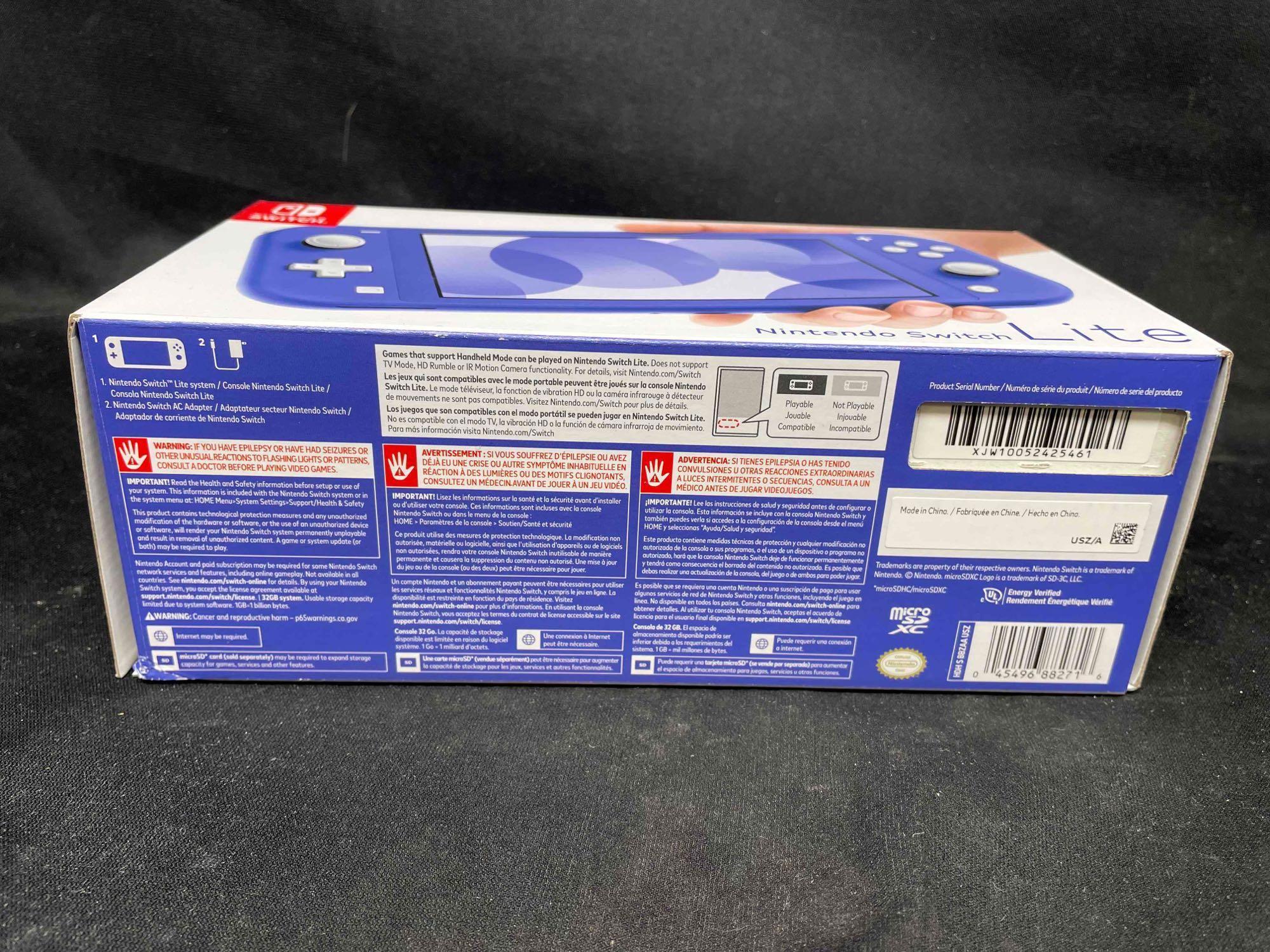 Nintendo Switch LITE System Blue NIB
