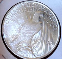 Peace Silver Dollar 1922 D Key Date Gem Bu Ms+++++ Blazing Frosty White