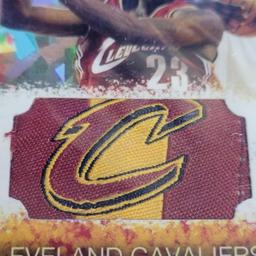 1 of 1 Custom LeBron James Jersey Patch Basketball Card