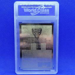 1996-97 Fleer 23kt Gold Michael Jordan WCG 10 basketball card