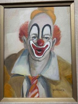 Framed Art of Clown from Williams