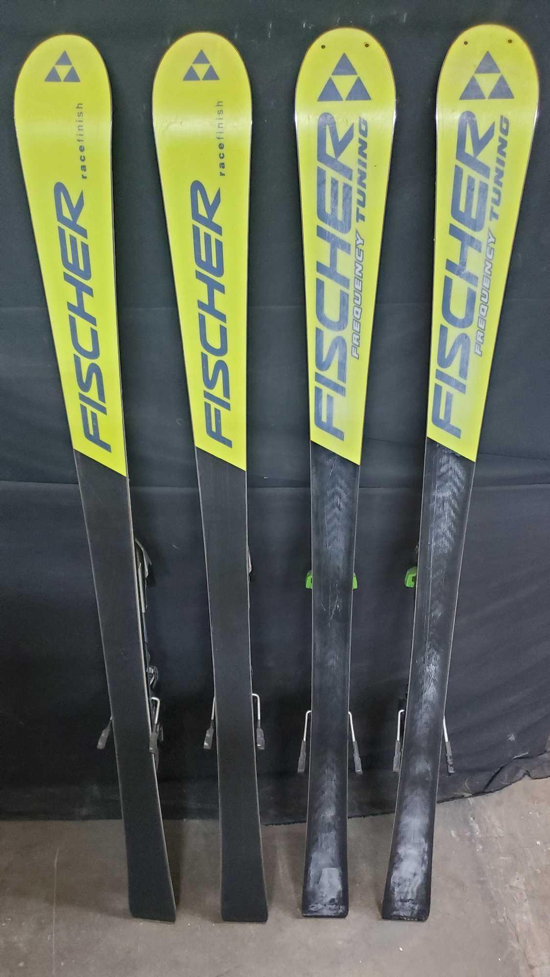 Fischer skis 2 sets both air carbon titanium RC4 world cup slalom SL