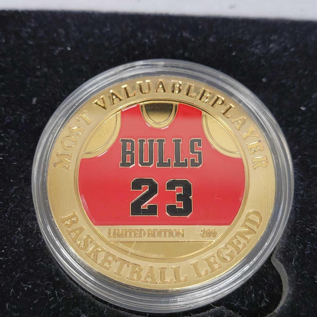 24kt Gold Plated Michael Jordan MVP Coin With COA