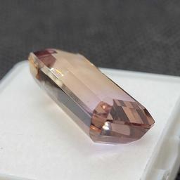 Bi color Orange and purple Amethyst Gemstone 13.30ct