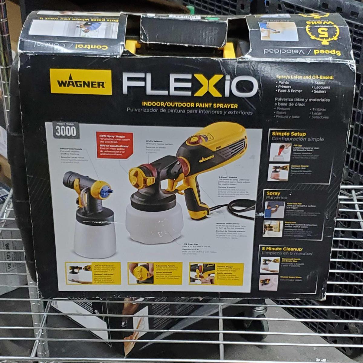 Wagner Flexio 3000 indoor/outdoor paint sprayer Proxibid