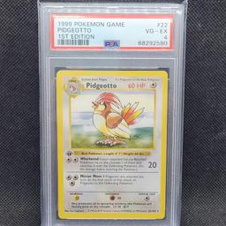 1999 1st Edition Shadowless Pidgeotto PSA 4 Pokemon card