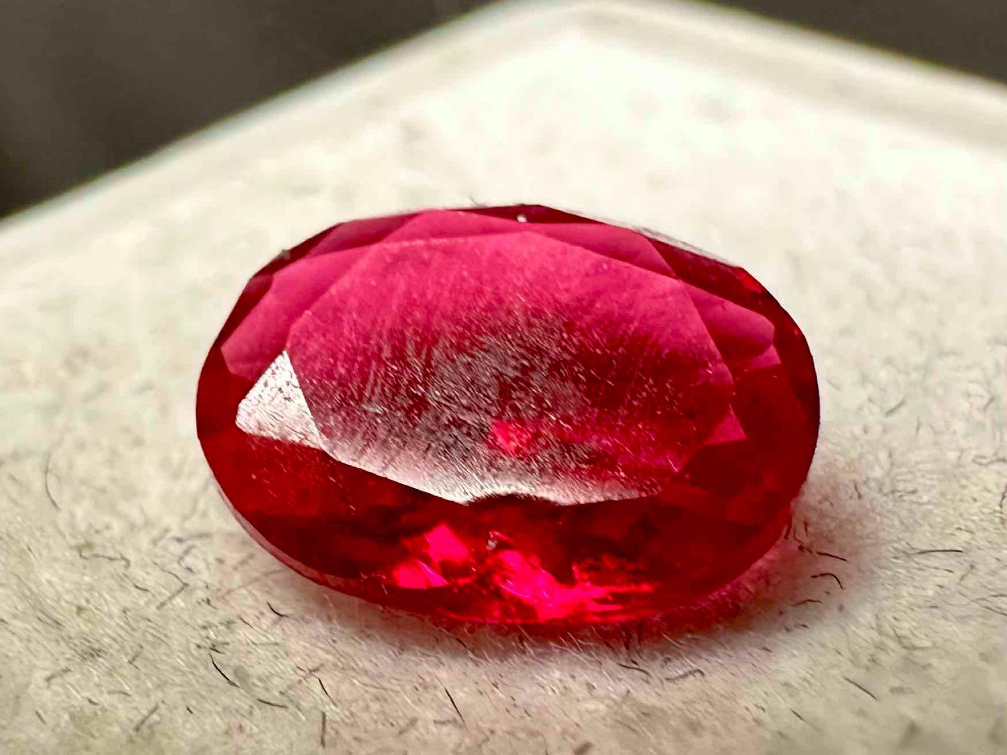 1.3ct Oval Cut Ruby Gemstone