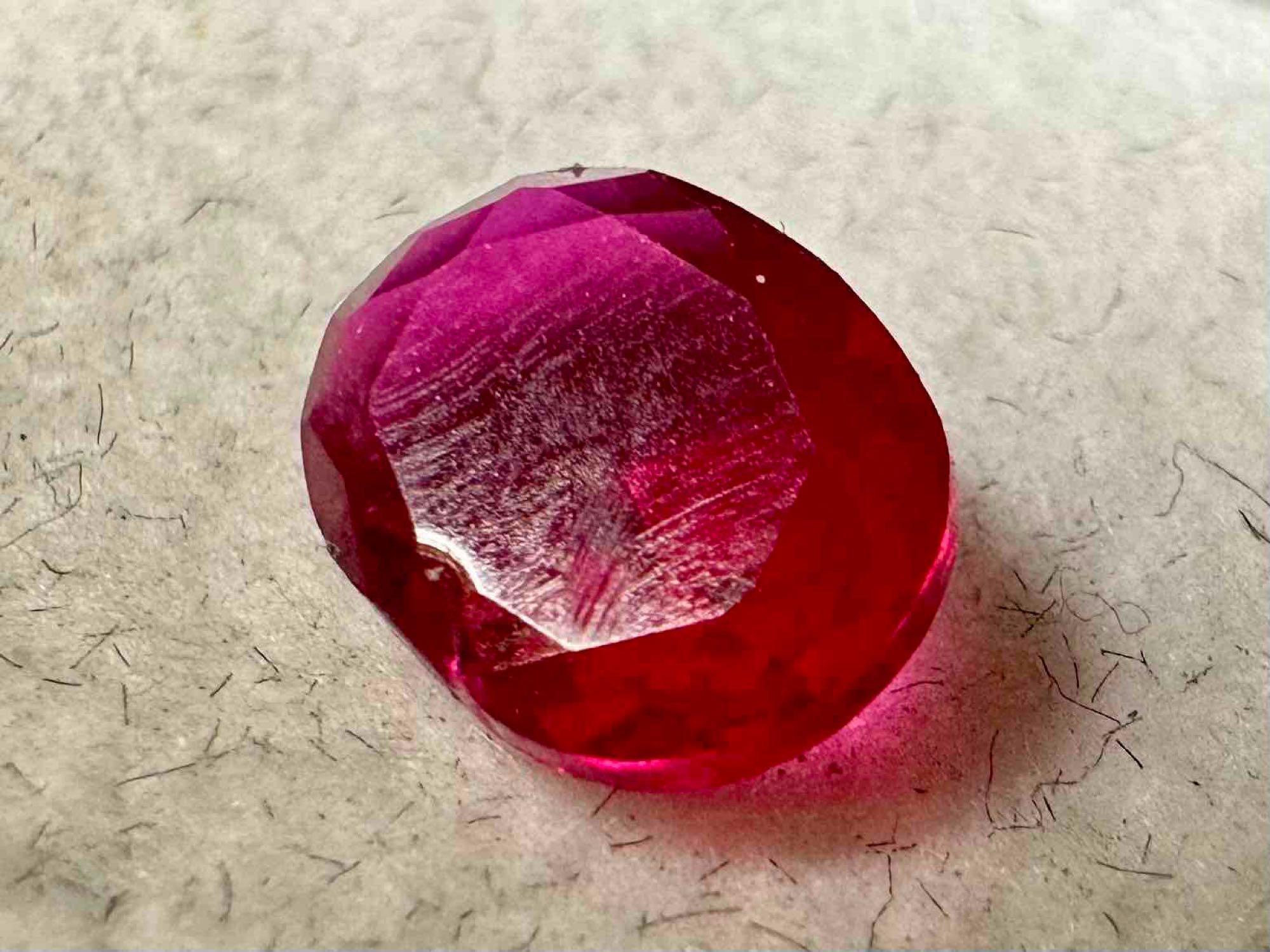 1.3ct Oval Cut Ruby Gemstone