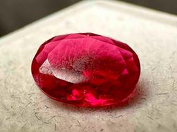 1.3ct Oval Cut Ruby Gemstone