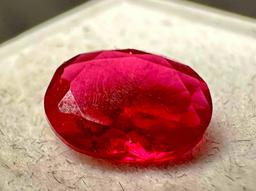 1.3ct Oval Cut Ruby Gemstone