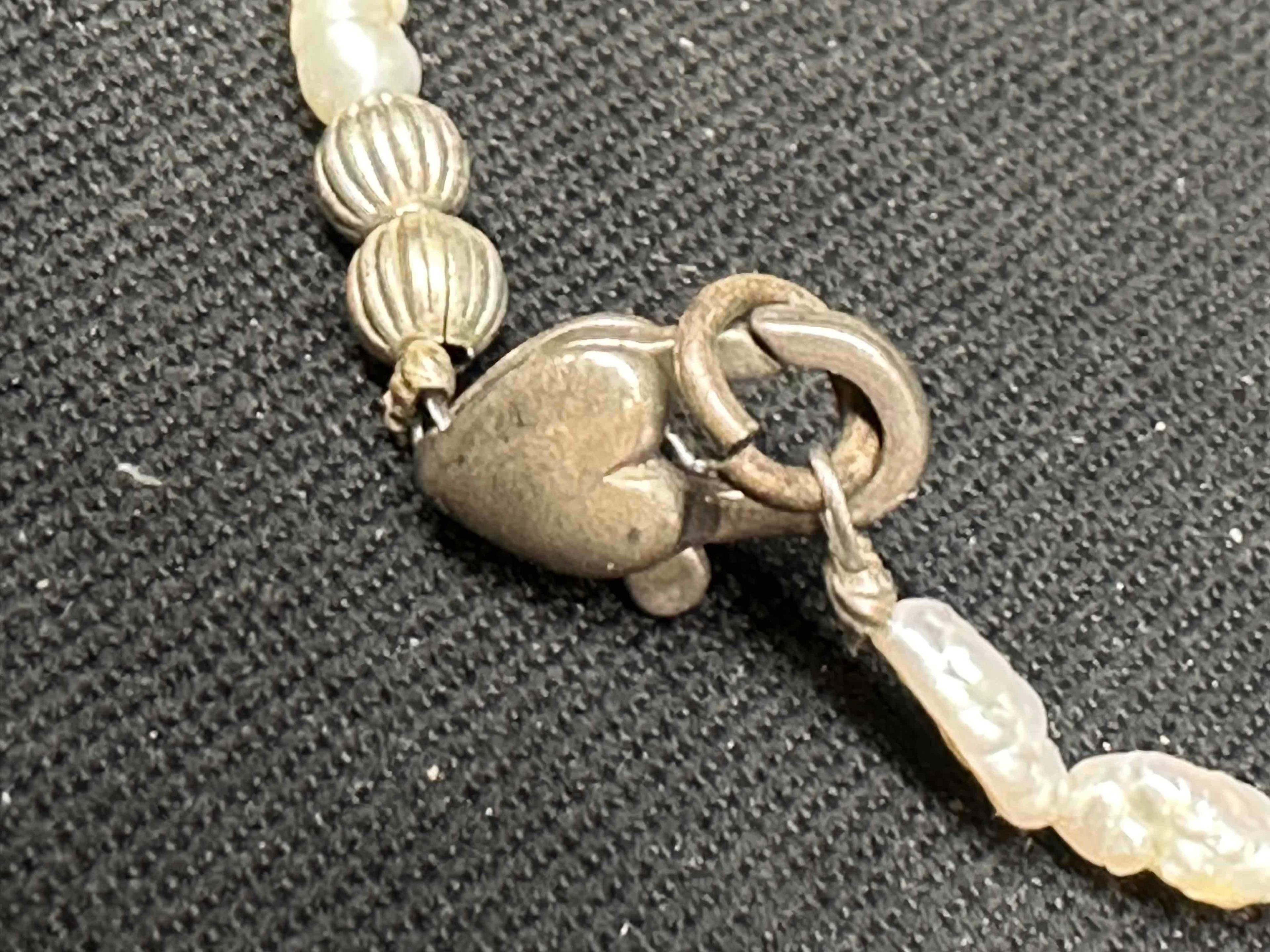 Fancy Necklace with Jade and Pearls