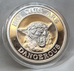 1 Troy Ounce .999 Fine Silver A Little Pussy Never Hurt Anyone Naughty Silver Coin