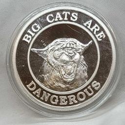 1 Troy Ounce .999 Fine Silver A Little Pussy Never Hurt Anyone Naughty Silver Coin